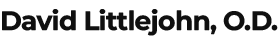 David Littlejohn, O.D. Logo Black Text